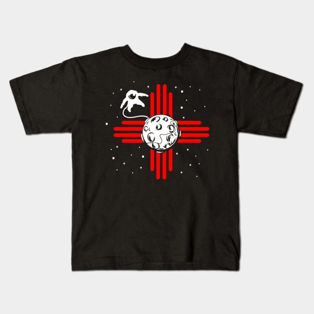 New Mexico Zia space shirt Kids T-Shirt by Carlosj1313